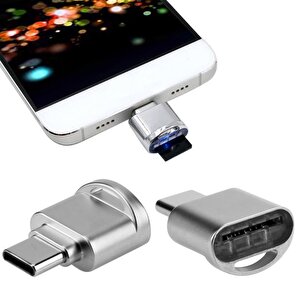 4477 Usb Type C 3.1 To Micro Sd Otg Hafıza Kartı Çevirici Dönüştürücü Adaptör