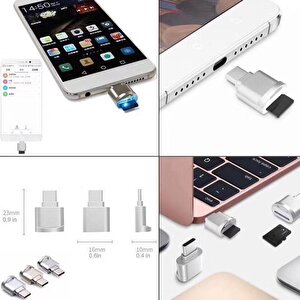 4477 Usb Type C 3.1 To Micro Sd Otg Hafıza Kartı Çevirici Dönüştürücü Adaptör