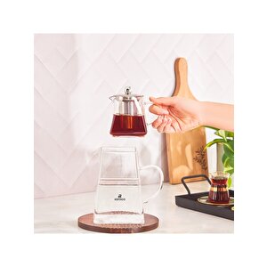 Giza Borosilikat Cam Çaydanlık