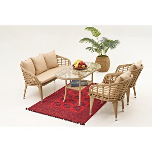 Happy Bahçe Balkon Takimi 2+1+1+masa