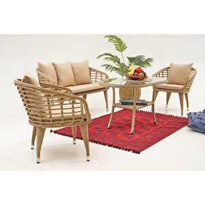 Happy Bahçe Balkon Takimi 2+1+1+masa