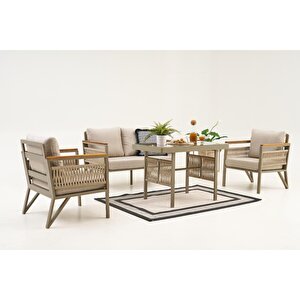 Flores Bahçe Balkon Takimi 2+1+1+masa