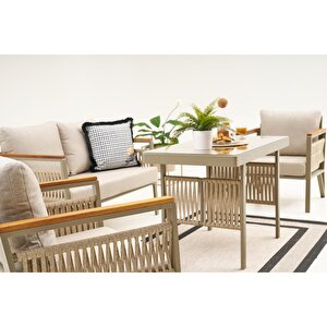 Flores Bahçe Balkon Takimi 2+1+1+masa