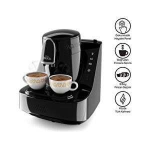Okka Elite Ok0040-20 Krom İkili Türk Kahve Makinesi