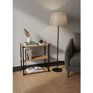 Orion 3 Raflı Metal Atlantik Çam Çok Amaçlı Kitaplık