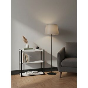 Orion 3 Raflı Metal Çok Amaçlı Kitaplık Beyaz