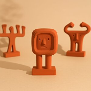 Eller Havaya Serisi Beton Biblo