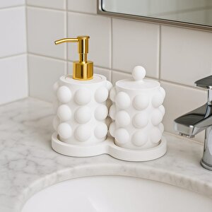 Beton Buble Sıvı Sabunluk Set