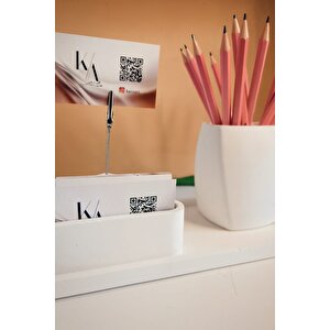 Beton Ofis Seti Masa Üstü Organizer