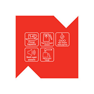 Okka Minio Türk Kahvesi Makinesi 4 Fincan Kapasiteli Sorgül Buğdayı - Ok004-54