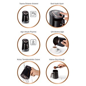 Okka Minio Türk Kahvesi Makinesi 4 Fincan Kapasiteli Sorgül Buğdayı - Ok004-54