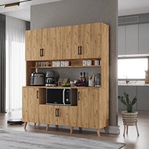 Kahve Köşesi Çok Amaçlı Mutfak Dolabı Çam M.d.t_3_160cm 160 cm