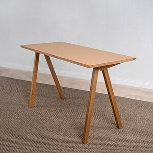 Bike Linoleum Çalışma Masası Somon