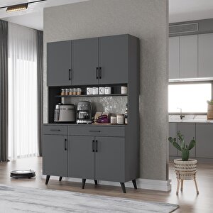 Kahve Köşesi Çok Amaçlı Mutfak Dolabı Beyaz M.u.l_2_105cm 105 cm