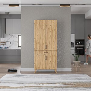 Kahve Köşesi Çok Amaçlı Mutfak Dolabı Çam M.i.b_3_70cm 70 cm
