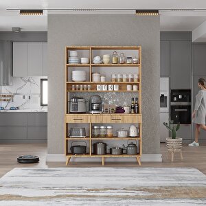 Kahve Köşesi Çok Amaçlı Mutfak Dolabı Çam M.u.l_3_120cm 120 cm