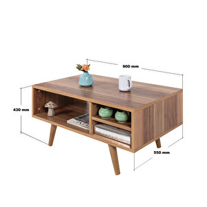 2037 Venüs ( Ahşap Ayakli ) Orta Sehpa , Söğüt , Salon , Ofis , Oturma Odası