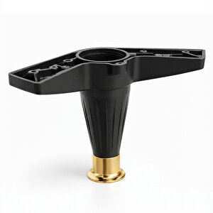 4 Adet Ayarlanabilir Robot Süpürgeye Uygun Mobilya Kanepe Baza Tv Ünitesi Ayağı Plastik Siyah 15 Cm