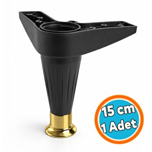 Ayarlanabilir Robot Süpürgeye Uygun Mobilya Kanepe Baza Tv Ünitesi Ayağı Plastik Siyah 15 Cm