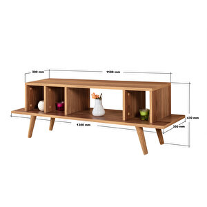 3349 Tire 130 Cm ( Ahşap Ayakli ) Tv Ünitesi , Söğüt , Tv Sehpası