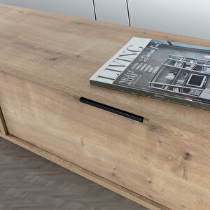 3642 Venüs 160 Cm ( Ahşap Ayakli , Metal Kulplu ) Tv Ünitesi , Safir , Tv Sehpası , Salon