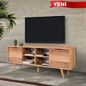 3620 Sina 160 Cm ( Ahşap Ayakli , Metal Kulplu ) Tv Ünitesi , Söğüt , Tv Sehpası