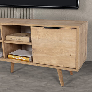 3622 Sina 160 Cm ( Ahşap Ayakli , Metal Kulplu ) Tv Ünitesi , Safir , Tv Sehpası , Salon