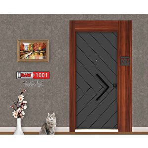 Premium Seri 1001 Sağ Yön Çelik Kapı Antrasit-elma