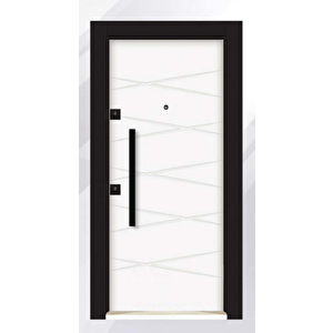 Pvc Seri 4004 Sağ Yön Çelik Kapı Beyaz