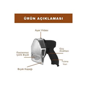 Elektrikli Döner Kesme Makinası Çift Bıçaklı