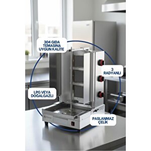 Vosco Döner Ocağı Alttan Motorlu 3 Radyan (dg)