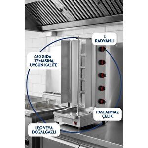 Vosco Döner Ocağı Alttan Motorlu 5 Radyan (dg)