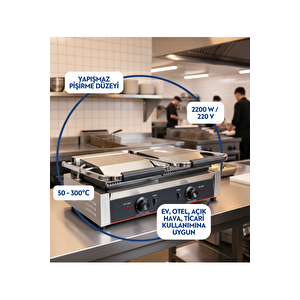 Vbl-813e Endüstriyel İkili Mega Tost Makinesi - 32 Dilim Kapasiteli, 4400w Profesyonel Döküm Izgara