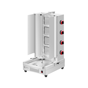 Vkm-g4r / Ng4r Alttan Motorlu 4 Radyanlı Döner Ocağı - Lpg Ve Doğalgaz Uyumlu, 430 Kalite Paslanmaz Çelik