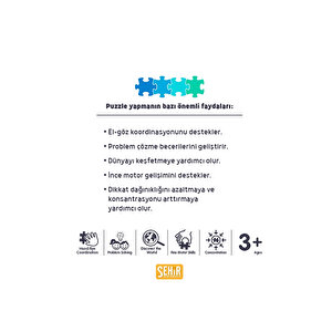 Çiçekler 1000 Parça 2,2mm Kalınlık 48x68cm Profesyonel Hobi Puzzle Yapboz Serisi