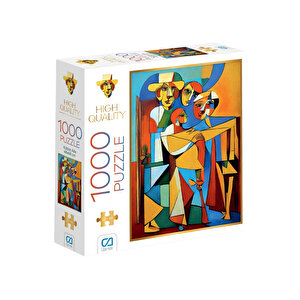 Ca Games Kübist Aile 1000 Parça 2,2mm Kalınlık 48x68cm Profesyonel Hobi Puzzle Yapboz Serisi