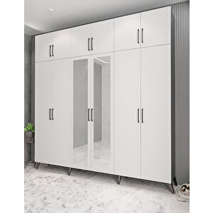 Life 6 Kapaklı Portmanto Antrasit&beyaz P.a.l_6_240cm 240 cm