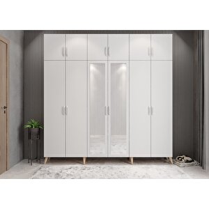 Life 6 Kapaklı Portmanto Meşe&beyaz P.a.l_8_270cm 270 cm