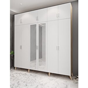 Life 6 Kapaklı Portmanto Meşe&beyaz P.a.l_8_270cm 270 cm