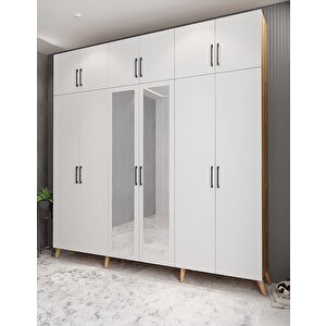 Life 6 Kapaklı Portmanto Çam&beyaz P.a.l_7_240cm 240 cm