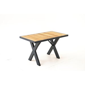 Skyline Alüminyum Bahçe Oturma Grubu (2+1+1+m) Antrasi̇t