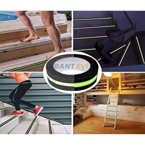 Fosforlu Kaydırmaz Bant İnce 2.5cmx25mt Fotolümenli Merdiven Bandı