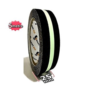 Fosforlu Kaydırmaz Bant İnce 2.5cmx5mt Fotolümenli Merdiven Bandı