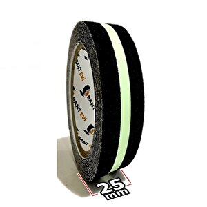 Fosforlu Kaydırmaz Bant İnce 2.5cmx5mt Fotolümenli Merdiven Bandı