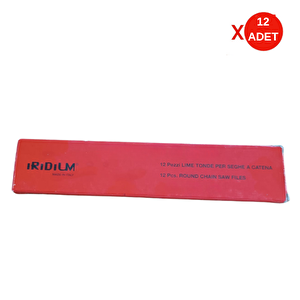 Eğe Iridium 1/8'' (3.2 Mm) | 12 Adet Zincir Bileme Eğesi – Orijinal İtalyan Malı