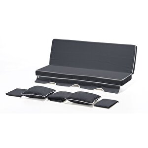 Salıncak Minder Kılıf Takımı 2 Kişilik (süngersiz) - Antrasit