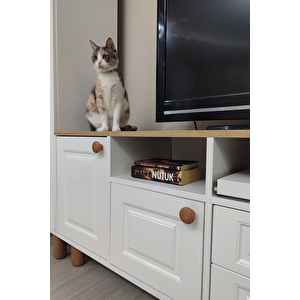 Life Tv Ünitesi Ve Kitaplık Seti %100 Mdf