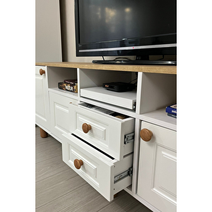 Life Tv Ünitesi Ve Kitaplık Seti %100 Mdf