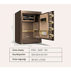 Armor Serisi Dijital Şifreli & Parmak İzli Akıllı ve Ağır Çelik Kasa A1D50-1