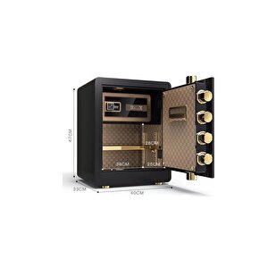 Armor Serisi Dijital Şifreli & Parmak İzli Akıllı ve Ağır Çelik Kasa A1D50-1